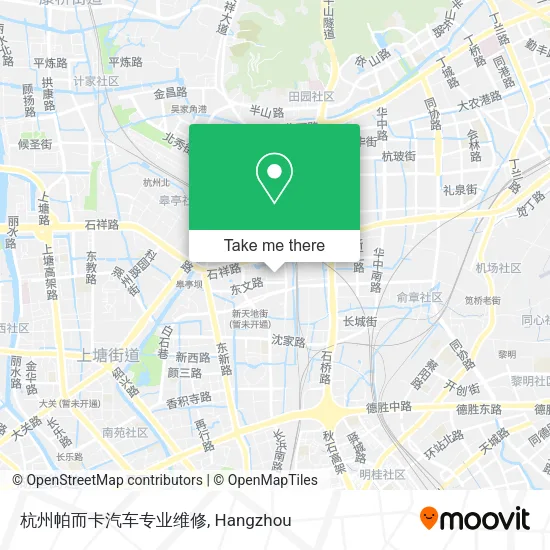 杭州帕而卡汽车专业维修 map