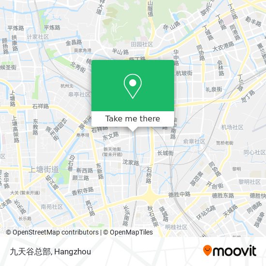 九天谷总部 map