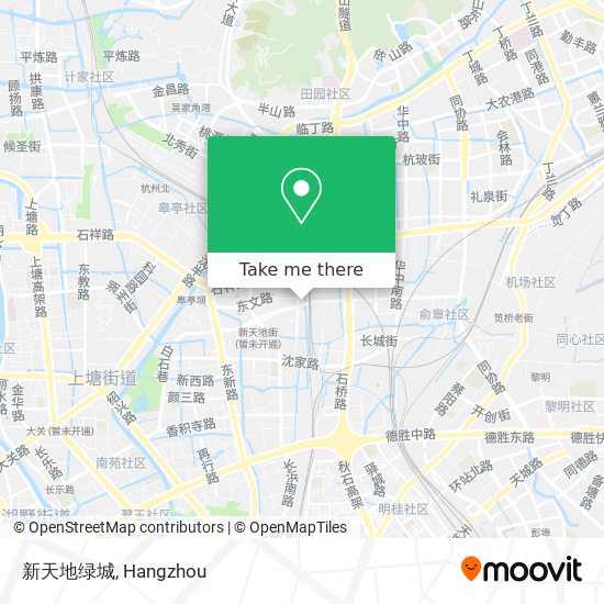 新天地绿城 map