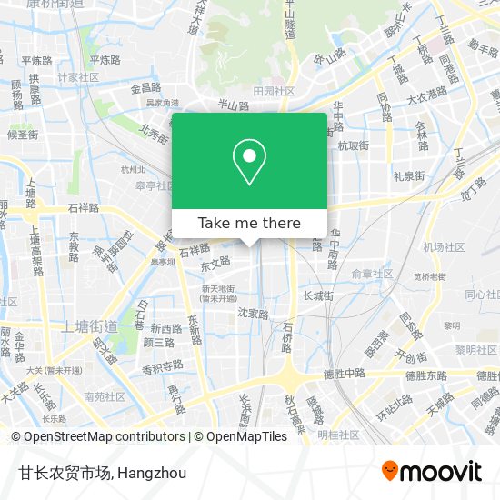 甘长农贸市场 map