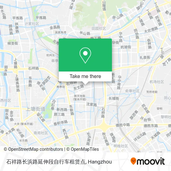 石祥路长浜路延伸段自行车租赁点 map