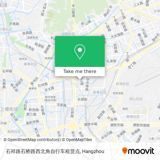 石祥路石桥路西北角自行车租赁点 map