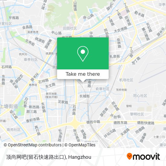 顶尚网吧(留石快速路出口) map