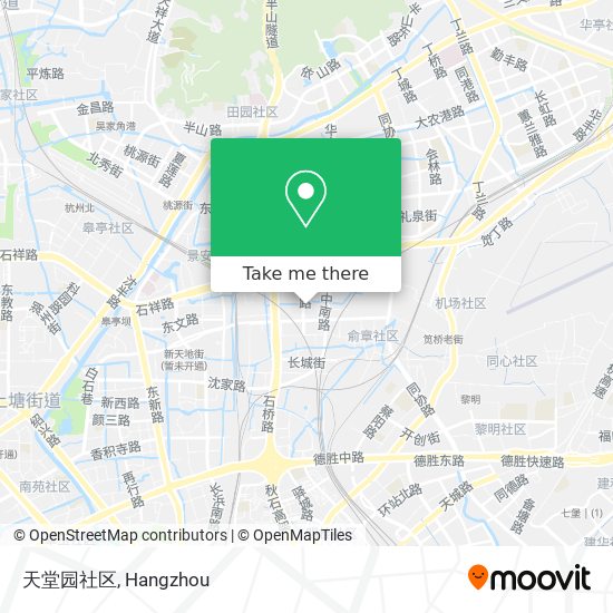 天堂园社区 map