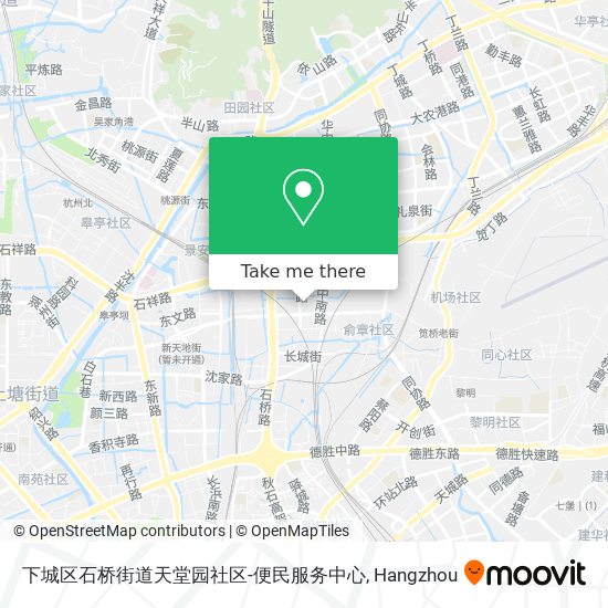 下城区石桥街道天堂园社区-便民服务中心 map