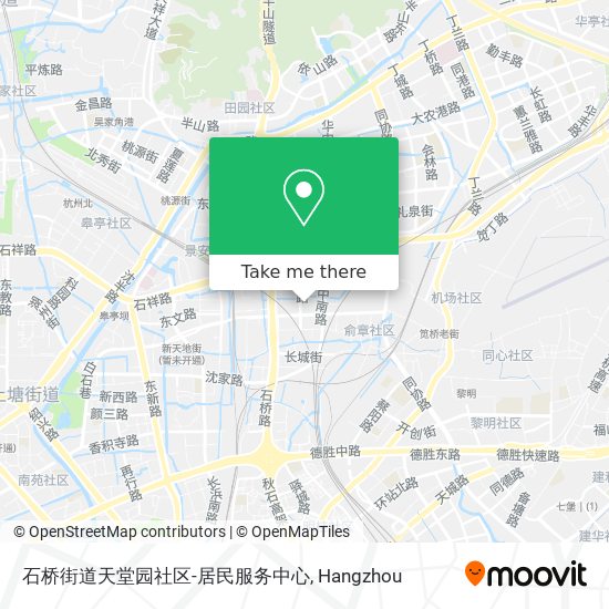 石桥街道天堂园社区-居民服务中心 map