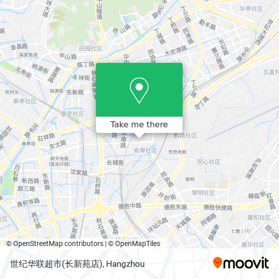 世纪华联超市(长新苑店) map