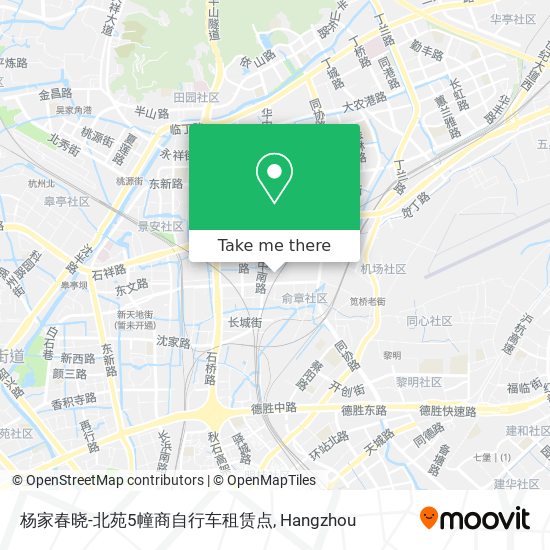 杨家春晓-北苑5幢商自行车租赁点 map