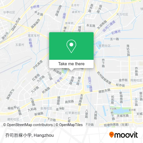 乔司胜稼小学 map