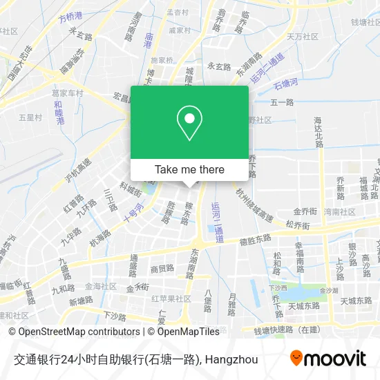 交通银行24小时自助银行(石塘一路) map