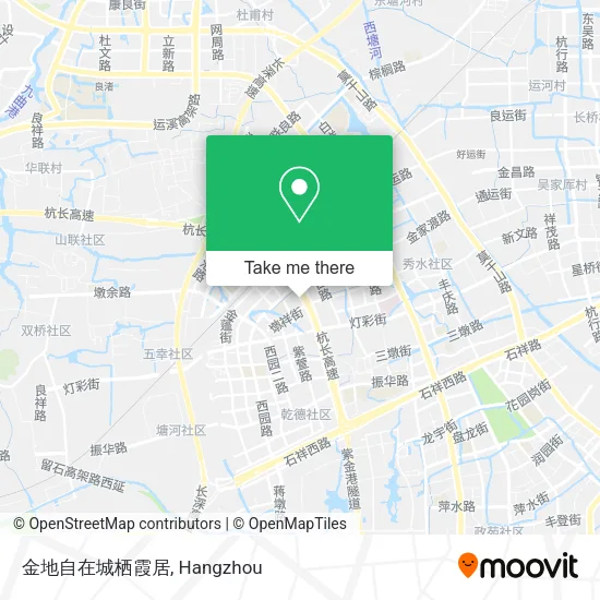 金地自在城栖霞居 map