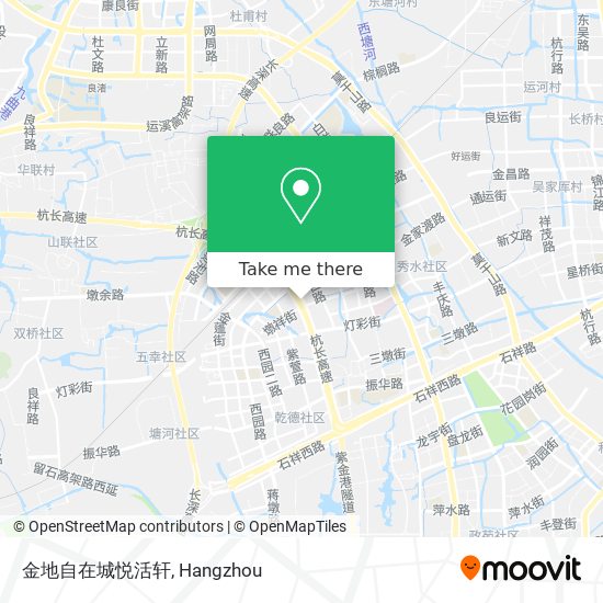金地自在城悦活轩 map