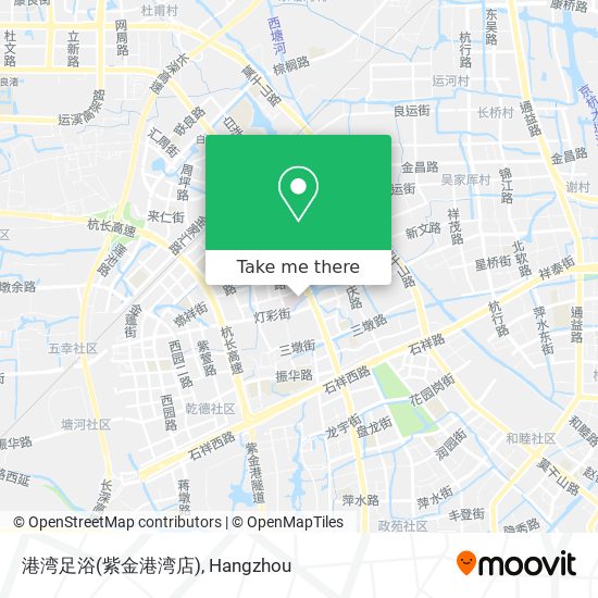 港湾足浴(紫金港湾店) map