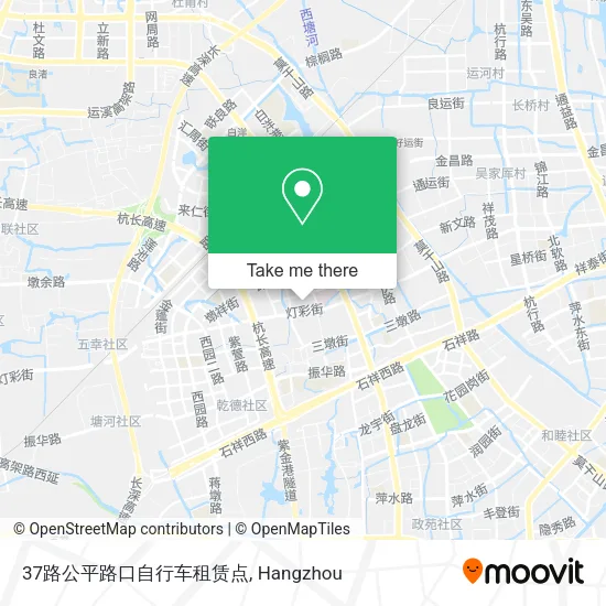 37路公平路口自行车租赁点 map