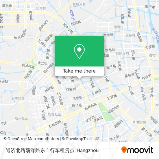 通济北路荡洋路东自行车租赁点 map