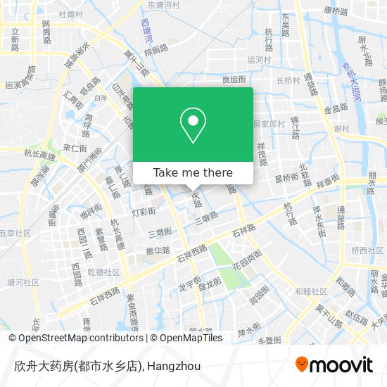 欣舟大药房(都市水乡店) map
