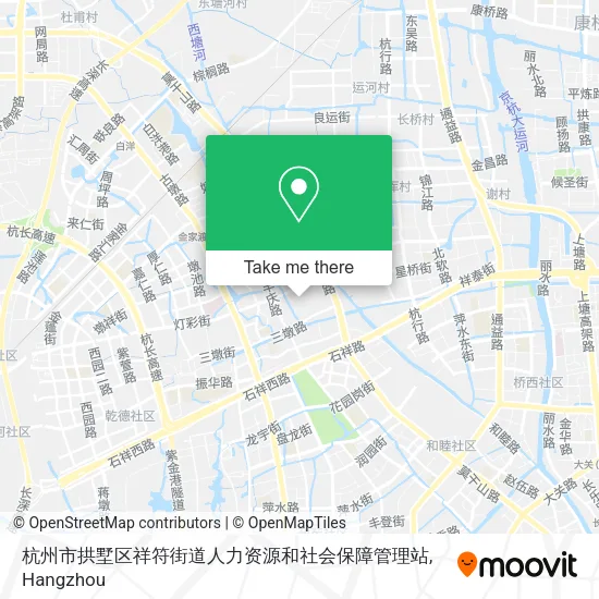 杭州市拱墅区祥符街道人力资源和社会保障管理站 map