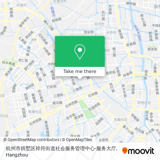 杭州市拱墅区祥符街道社会服务管理中心-服务大厅 map