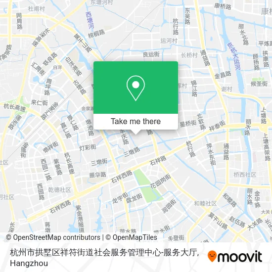 杭州市拱墅区祥符街道社会服务管理中心-服务大厅 map
