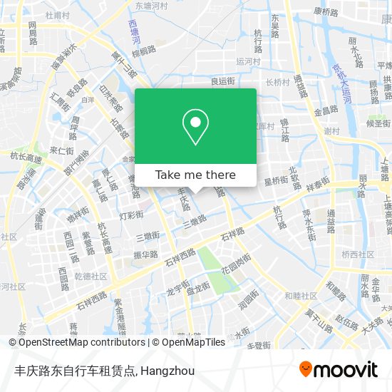 丰庆路东自行车租赁点 map