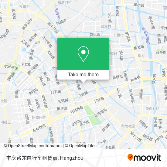 丰庆路东自行车租赁点 map