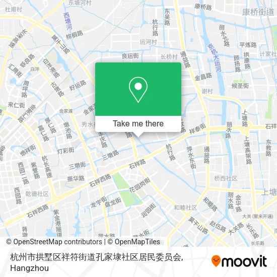 杭州市拱墅区祥符街道孔家埭社区居民委员会 map