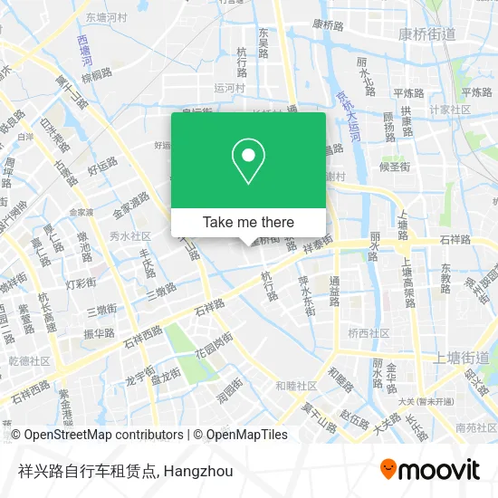 祥兴路自行车租赁点 map