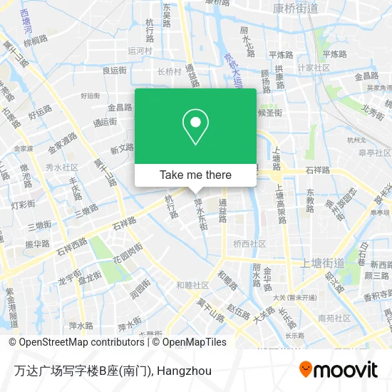 万达广场写字楼B座(南门) map
