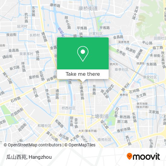 瓜山西苑 map