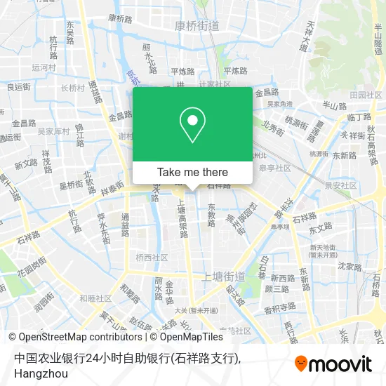 中国农业银行24小时自助银行(石祥路支行) map