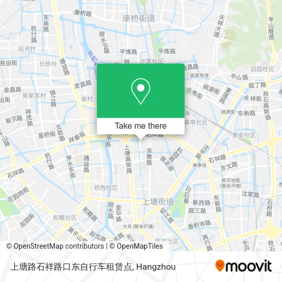 上塘路石祥路口东自行车租赁点 map