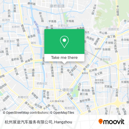 杭州展途汽车服务有限公司 map