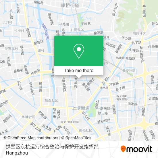 拱墅区京杭运河综合整治与保护开发指挥部 map