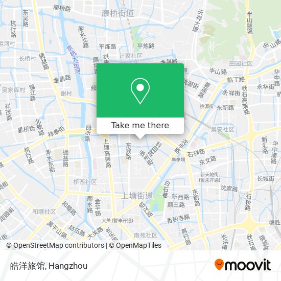 皓洋旅馆 map