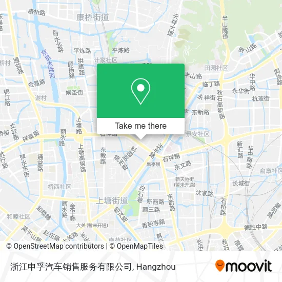 浙江申孚汽车销售服务有限公司 map