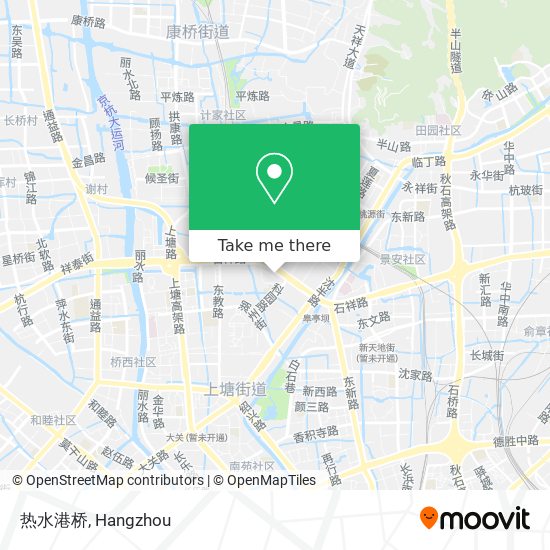 热水港桥 map