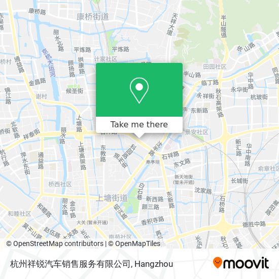 杭州祥锐汽车销售服务有限公司 map