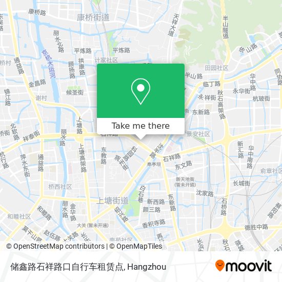 储鑫路石祥路口自行车租赁点 map