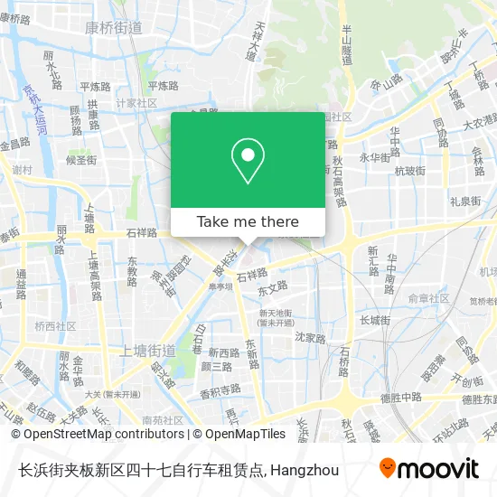长浜街夹板新区四十七自行车租赁点 map