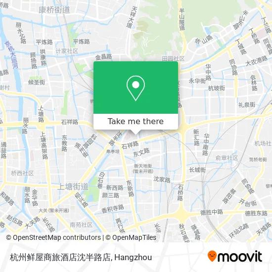 杭州鲜屋商旅酒店沈半路店 map
