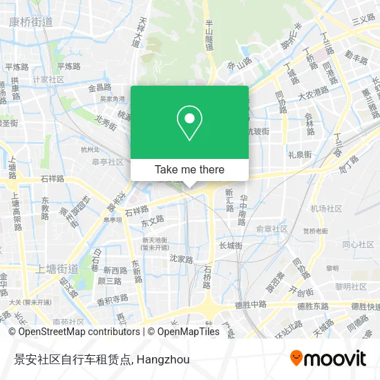 景安社区自行车租赁点 map