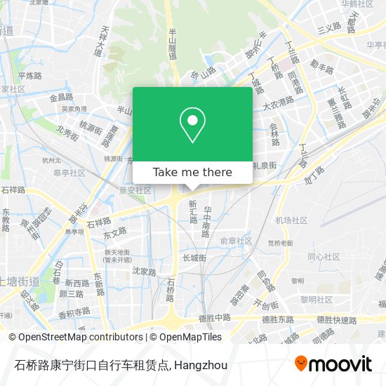 石桥路康宁街口自行车租赁点 map