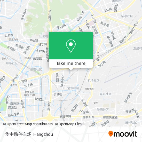 华中路停车场 map