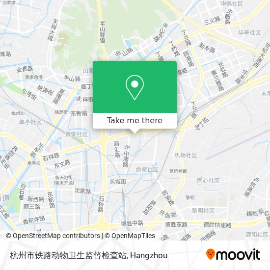 杭州市铁路动物卫生监督检查站 map