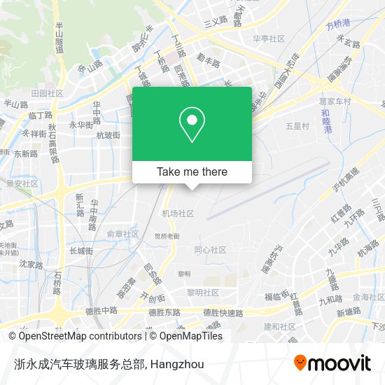 浙永成汽车玻璃服务总部 map