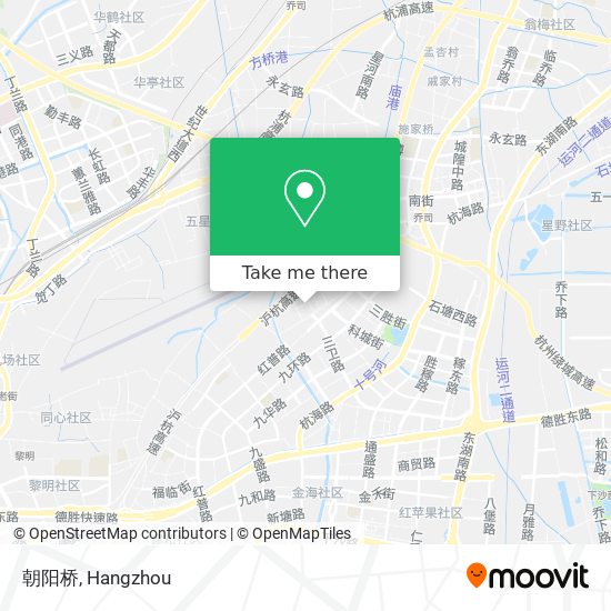 朝阳桥 map