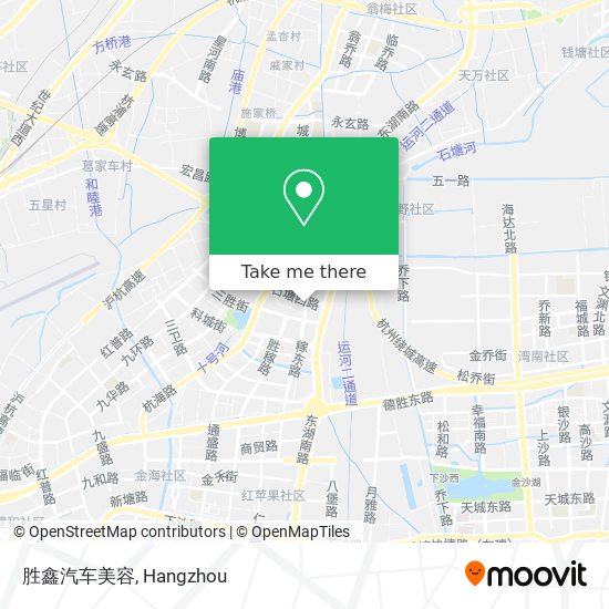 胜鑫汽车美容 map