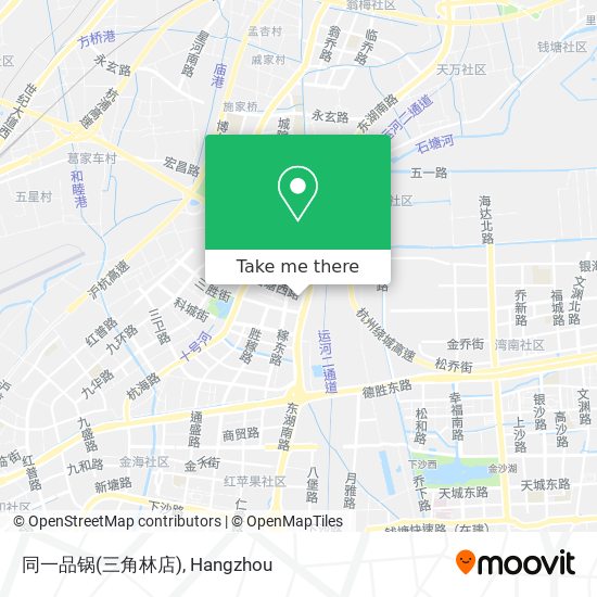 同一品锅(三角林店) map