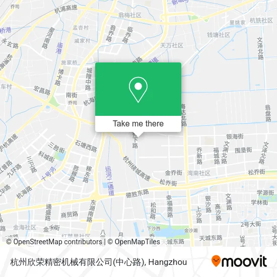 杭州欣荣精密机械有限公司(中心路) map