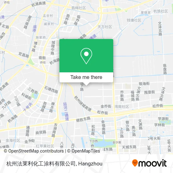 杭州法莱利化工涂料有限公司 map